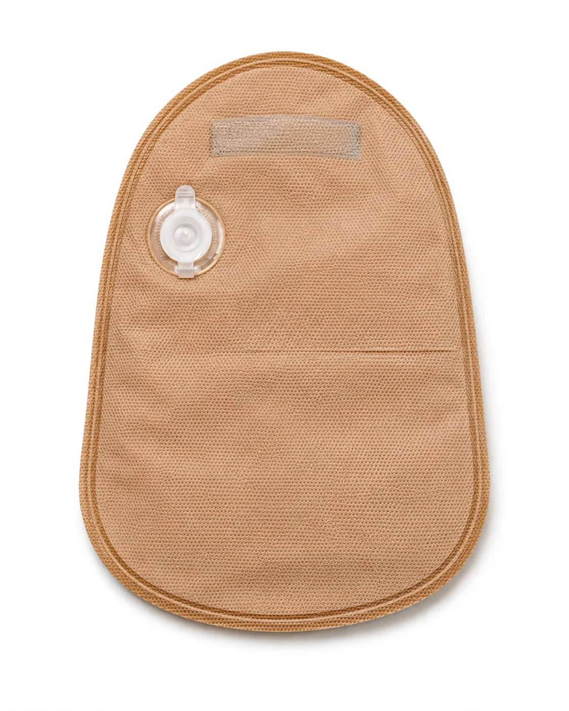 Closed colostomy pouch for predictable output